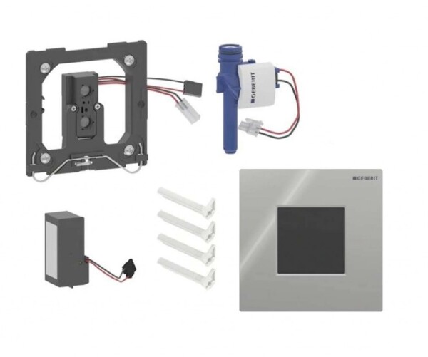 GEBERIT - Elektronické ovládání splachování pisoárů typ 01, síťové napájení, Bluetooth, chrom 116.093.21.1