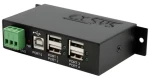 Exsys EX-1163HMS / USB hub / 4x USB 2.0 / kovový