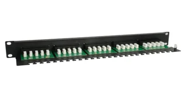 Equip 25 portů Cat3 / Patch panel / RJ-45 / UTP / ISDN / 1U / 19" (125298)