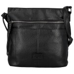 Trendy dámská koženková crossbody kabelka Westa, černá new