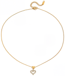 ELENYS Heart Charm – pozlacený náhrdelník 18K žluté zlato Délka náhrdelníku: 40+5 cm / max. 45 cm