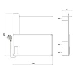Mereo Elektrický sušák ručníků, 1 modul, bílý MT80W