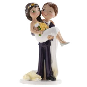 Dortisimo Dekora figurka Mrkající ženich nese nevěstu 16 cm