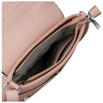 Stylová dámská koženková crossbody kabelka Katia, růžová