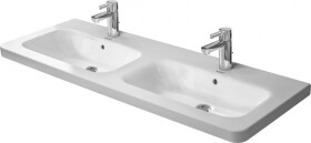 DURAVIT - DuraStyle Dvojumyvadlo nábytkové 130x48 cm, s 1 otvorem pro baterii, bílá 2338130000