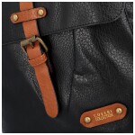 Stylová dámská koženková kabelka/batoh Leonela, černá