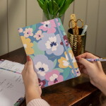Busy B Linkovaný notes Floral A5, multi barva, papír