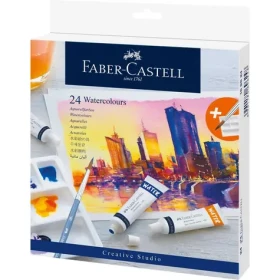 FABER-CASTELL Akvarelové barvy - papírová krabička 24 ks (169624)