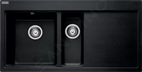 Franke Fragranitový dřez MTG 651-100/2, 100x52 cm, onyx 114.0250.537
