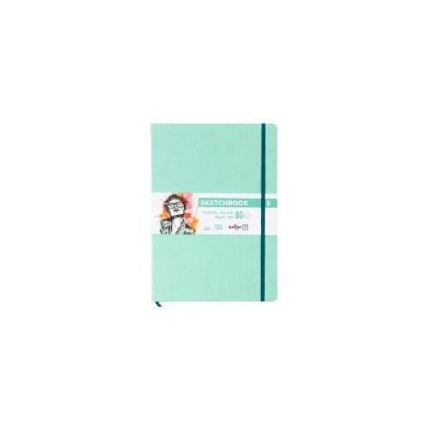 Skicovací blok Mint green A4 140g 80 listů