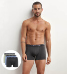 Pánské boxerky ks DIM COTTON STRETCH BOXER 3x DIM šedá