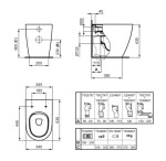 IDEAL STANDARD - i.Life O Stojící WC, vario odpad, HydroTwist, bílá T568901