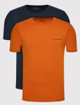 Pánské triko Emporio Armani oranžová modrá