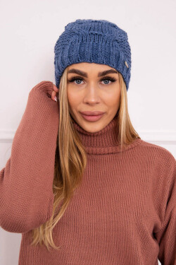 Fleecová čepice Carolina K243 denim UNI