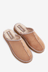 Domácí obuv Pantofle s výšivkou Dámské Inblu EY000028 Camel 39