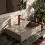 REA - Umyvadlo z litého mramoru GOYA TAUPE 50CM REA-U4412