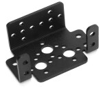 Hliníkový držák servomotoru M – multifunkční, černý, 25x37mm (pro MG995/MG996)