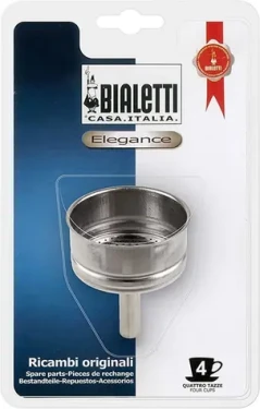Bialetti Náhradní trychtýř pro moka konvice na 4 šálky / Trychtýř pro moka konvici / Nerez