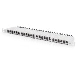 Intellinet 24-Port Cat6a Patchpanel geschirmt 1HE Kabeleinführung 90° abgewinkelt schwarz 24 portů patch panel 483 mm (1