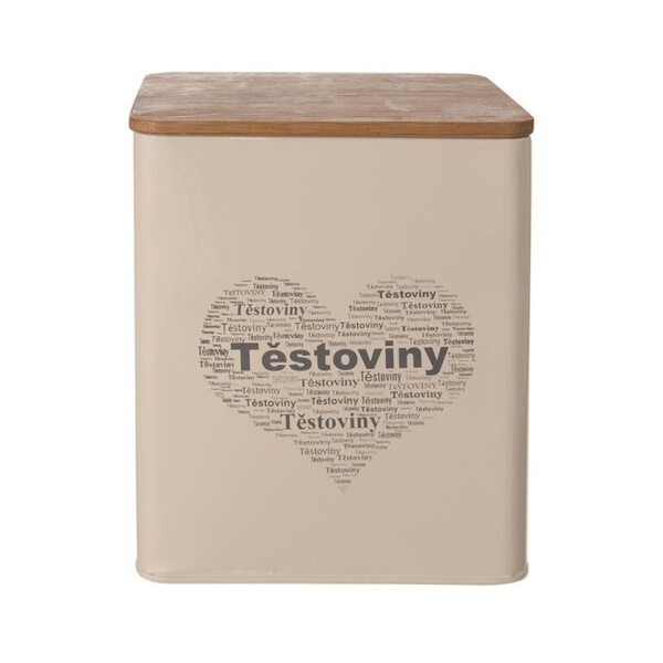 Plechová dóza SRDCE na těstoviny