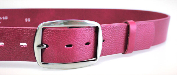 PENNY BELTS 11753 Dámský kožený opasek růžový 95cm