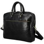 Luxusní kožená business taška Benedikt, černá