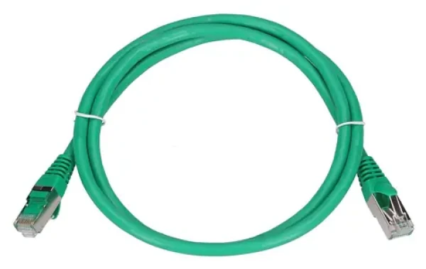 Extralink zelená / Patch kabel / Cat.6 / FTP / 1 m