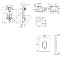 GROHE - Uniset Set předstěnové instalace, klozetu, sedátka SoftClose a tlačítka Arena Cosmopolitan, alpská bílá SANI15BB3110