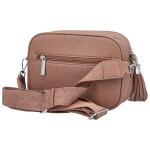 Stylová dámská koženková crossbody kabelka Danika, starorůžová