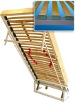 NábytekProNás Sklopná jednolůžková postel KOMPLET - typ VÝKYVNÁ POUZDRA (21 lamel š=53 mm)