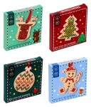 Dekorace - DIY vánoční ozdoba vyšívání Festive Friends