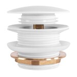 REA - Univerzální vanová výpusť Click-clack - White REA-W2017