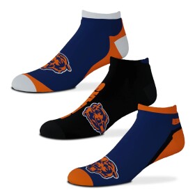 For Bare Feet Pánské ponožky Chicago Bears NFL No Show 3er-Pack