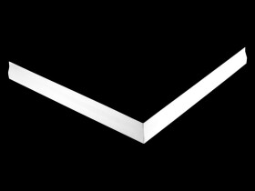 Lansanit Panel krycí k čtvercové vaničce, bílý vč. montážních nohou LANPANC