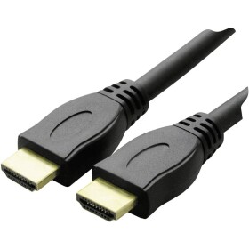 Schwaiger HDMI kabel Zástrčka HDMI-A, Zástrčka HDMI-A 1.30 m černá HDM0130053 4K UHD, pozlacené kontakty HDMI kabel