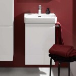 Laufen - Pro S Umyvadlová skříňka s dvířky, 42x32x58 cm, panty vpravo, matná bílá H4833020964631