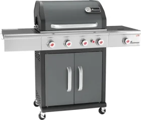 LANDMANN Plynový gril Triton PTS 4.1 šedá (12964) / 15 kW / rošt 65 x 44 cm (12964)