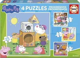 EDUCA Puzzle Prasátko Peppa 4v1