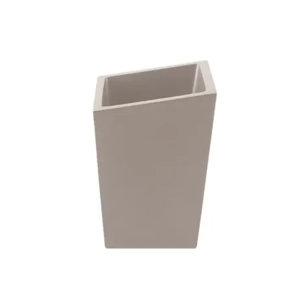 Spirella YOSHI kelímek na zubní kartáčky matně šedo-hnědý / polyresin (7610583198198)