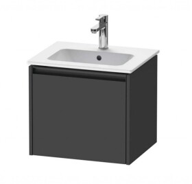 DURAVIT - Ketho.2 Umyvadlová skříňka 44x51x42 cm, 1 zásuvka, grafit mat K25061049490000