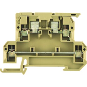 Weidmüller 9503310000 jisticí řadová svorka šroubovací béžová, žlutá 50 ks