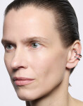 Maria Black Whirl Ear Cuff Silver Silver