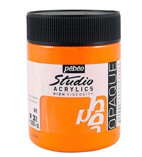 Pébéo Studio Acrylic 500 ml oranžová kadmium 32