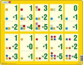 Puzzle MAXI - Malé sčítání 1-5 /10 dílků - Larsen