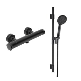 Sprchová baterie SAT Dark se sprchovým setem 150 mm černá matná SATBSDA268CSET1 SATBSDA268CSET1