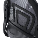 Dětská židle, výškově nastavitelná, šedá síťovina, KA-L103 GREY