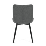 Jídelní židle, šedá, látka, HC-462 GREY2
