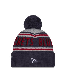 New Era Pánská zimní čepice Columbus Blue Jackets NHL Pom Wordmark
