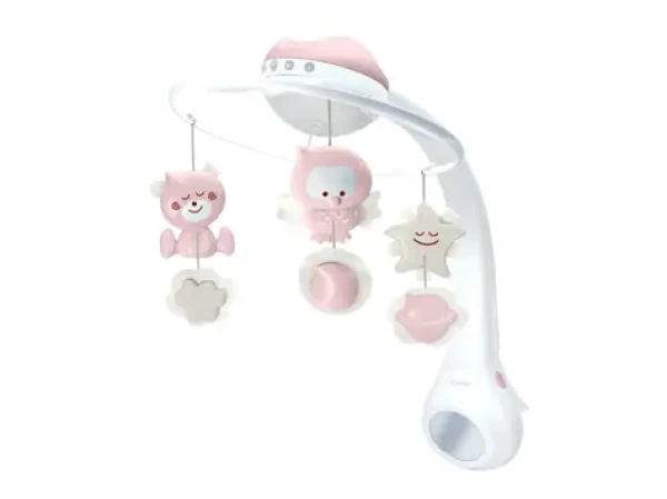Infantino Hudební kolotoč s projekcí 3v1 Dusty Pink