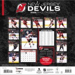 JF Turner Kalendář New Jersey Devils NHL 2026 Wall Calendar